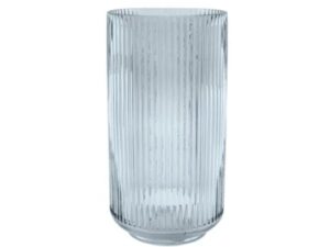 POINT VIRGULE - vaas uit glas blauw Ø 14.3cm H 28cm