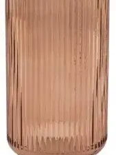 POINT VIRGULE - vaas uit glas mokka Ø 12.5cm H 22.7cm