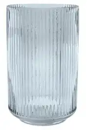 POINT VIRGULE - vaas uit glas blauw Ø 12cm H 19.3cm